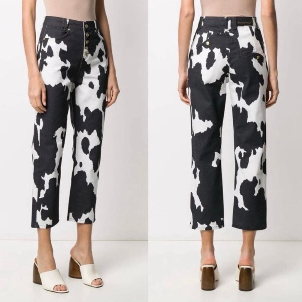 House of sunny cow print pants